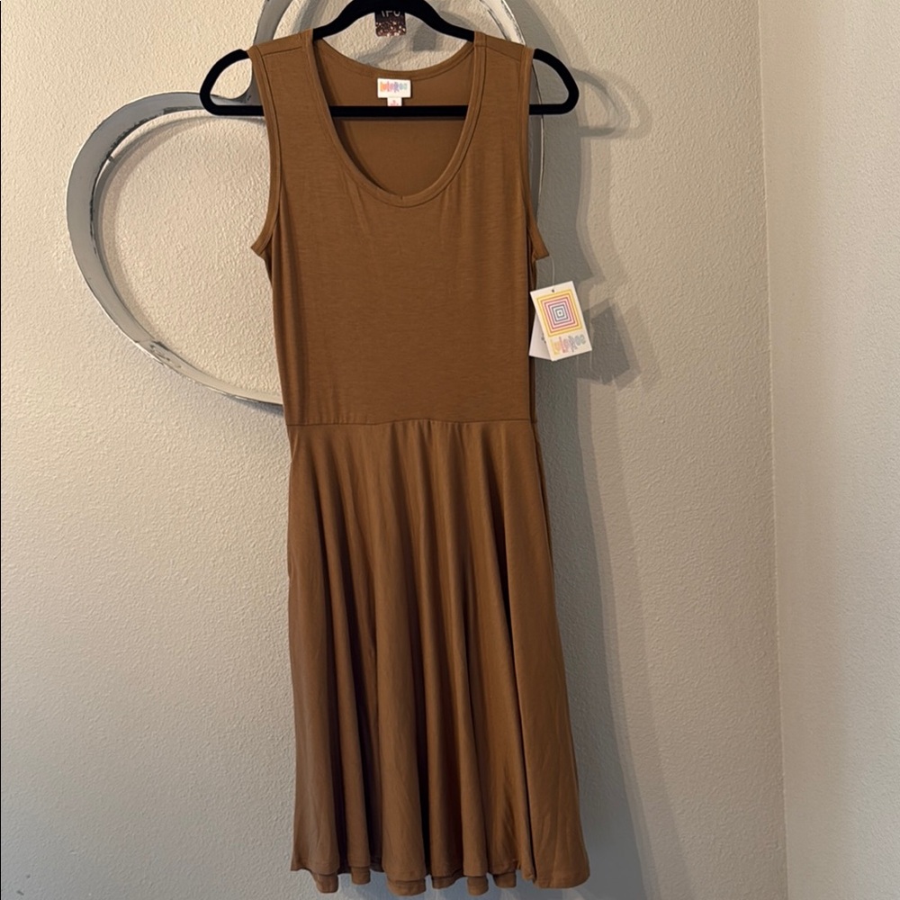 LuLaRoe Brown Nicki Midi Dress